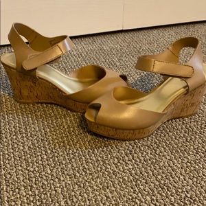 Wedge sandal , never worn